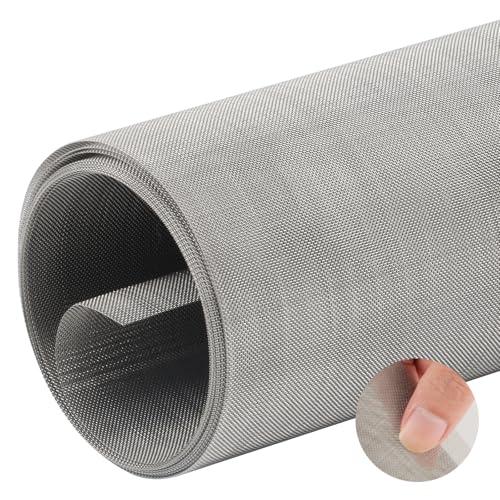 Rete Metallica Maglia, 60 Mesh Maglia Foglio Filtro Filtrante Acciaio Inox Tessuta, per Rete Zanzariera, Prese d'aria, Finestre, Mattoni, Giardino, 30x200 cm