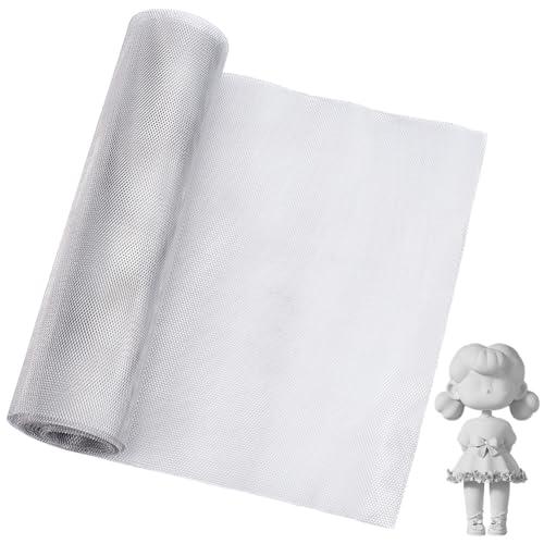 OLYCRAFT Rete per Scultura Bianca 3mx30cm per 9.8 piedi Rete per Scultura In Alluminio 0.25mm di Spessore Rotolo di Rete In Alluminio Schermo In Maglia Inossidabile per Progetti Fai Da Te di Argilla