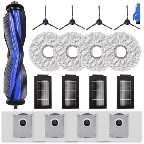T50 Kit Accessori Ricambi per ECOVACS DEEBOT T50 Omni/T50 Pro Omni, T50 Omni/T50 PRO OMNI Gen2 Robot Aspirapolvere, 1 Spazzola Principale, 4 Filtri, 4 Spazzole Laterali, 4 Panni Mop, 4 Sacchetti