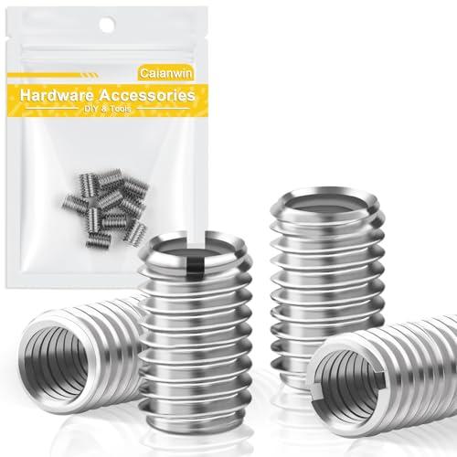 Caianwin Inserto filettato M8 su M6, 10 pezzi, filettatura rapida, in acciaio inox, per riparazione filettatura