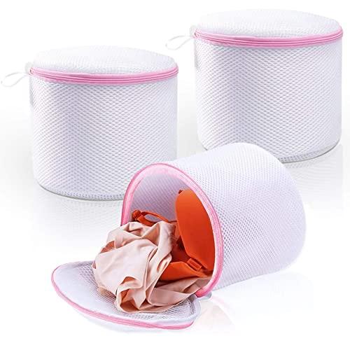 Dmjia® 3 Pezzi Proteggi Reggiseno per Lavatrice, Lava Reggiseno in Lavatrice con Cerniera Nascosta, Salva Reggiseno per Lavatrice può Proteggere Il Reggiseno, Porta Reggiseno per Lavatrice