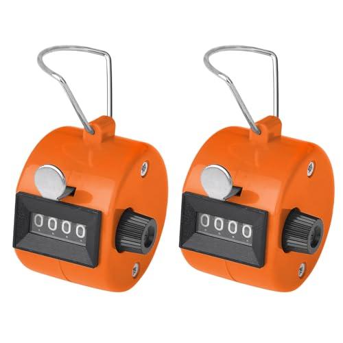 TOPTIE 2 contatori di conteggio delle mani, 4 contatori di clic digitali in ABS per allenatori di stadi sportivi e altri eventi