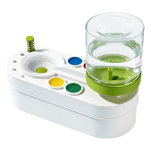 Detergente per Pennelli Brush Cleaner & Rinser, Risciacquo con Acqua Acrilica per Pittura Artistica, Macchina Pulizia Spazzole con Acqua di Risciacquo, per Acquerelli e Vernici a Base
