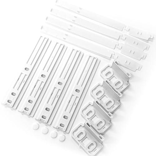 JPshop - Set da 4 Kit guide per porta frigorifero e congelatore ad incasso universale compatibile con Ariston C00312150