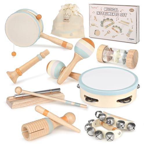 Strumenti Musicali Montessori Batteria per Bambini Giochi in Legno Bambini Strumenti Musicali Bambini 3 4 5 6 Anni Giochi Bambini