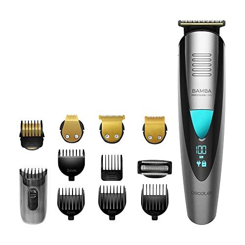Cecotec Rasoio multifunzione 5 in 1 PrecisionCare Pro Batteria al Litio, Autonomia 60 Mins, Waterproof, Lame di rivestimento in Titanio, IPX7, Modalità con cavo