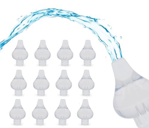 DOMUS® 12 Morbide Olive Nasali per Lavaggio Neonato - 12 Olive in Silicone per Siringa per Lavaggi Nasali Bambini