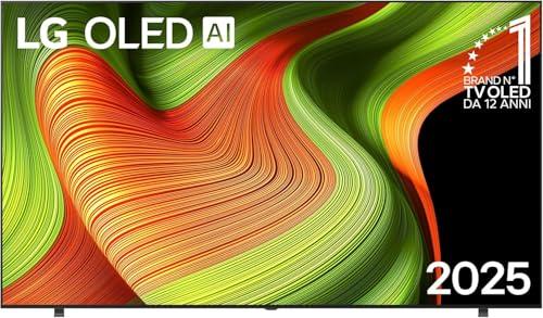 LG OLED AI B5 TV 65 pollici, Smart TV 4K, Processore α8 Gen2, webOS con AI, Dolby Vision e Atmos, Gaming con VRR, GSYNC e FreeSync 4K@120Hz, 4 HDMI 2.1, Alexa, OLED65B56LA 2025