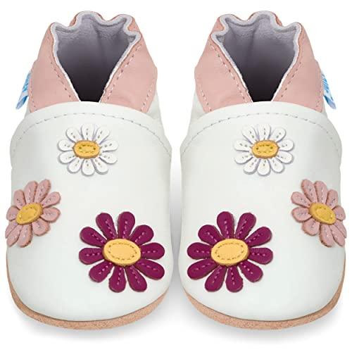 Scarpe Neonata Scarpe Bambina Primi Passi in Morbida Pelle - Margherita 6-12 Mesi