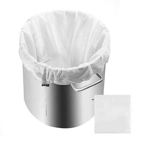 Sacchetto Filtrante Riutilizzabile 40x46 cm, Sacchetti Filtranti per Alimenti con Coulisse, Filtri per Liquori per Birra e Latte Vegetale, Sacchetti per Birra Filtranti per Vino, Caffè e Yogurt (1)