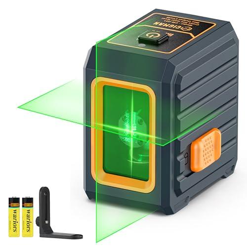 CIGMAN G01 Cross Livello Laser Autolivellante a Raggio Verde, Laser Orizzontale e Verticale a Linee Incrociate, 3 Modalità (Autolivellante, Manuale, a Impulsi), Verde