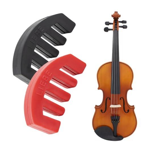 AEIOPRS 2 Pcs Silenziatore per Violino Violino Silenzioso Tourte Rotonda Nera Violin Mute Ultra Pratica per Strumenti Musicali