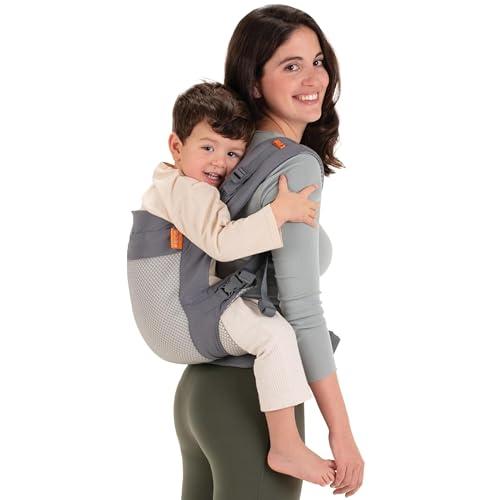 Beco Toddler Marsupio Ergonomico per Bambini - 2in1 Con Seduta Extra Ampia, 100% Poliestere Maglia 3D ad alte prestazioni, Fascia Elastica Porta Bimbi, Leggera e Traspirante, Porta Bebè da 9 a 27kg