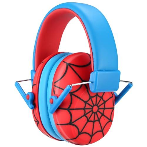 ProCase Cuffie Antirumore Bambini Cuffie per la Protezione dell'Udito Riduzione del Rumore Cuffie Rumore -Rosso Blu