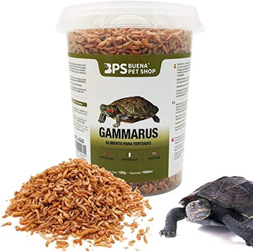 BPS Mangime Food Gammarus Food for Turtles Turtle Terrapin Food 5 Diversi Modelli tra Cui Scegliere (Gammarus Food 1200ml) BPS-04060