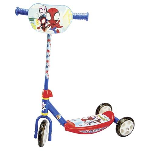 Smoby - Monopattino di Spidey a 3 ruote, Manubrio regolabile in altezza, Pedana antiscivolo, Struttura robusta, Leggero e trasportabile, Dai 3 anni in su, 7600750918