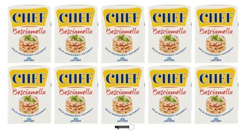 Parmalat Chef Besciamella, Salsa Besciamella Classica, Confezione da 10 x 200 ml, Solo Ingredienti Naturali, + portachiavi italy shop service