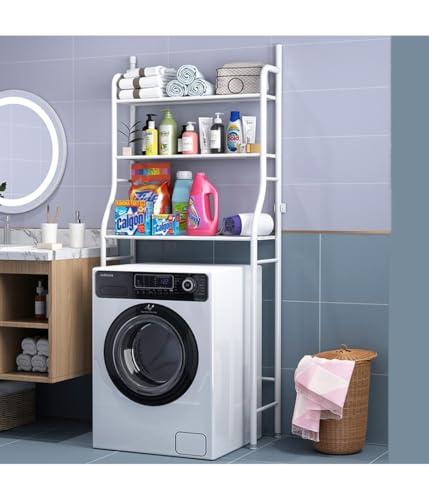 OISE ART STORE Trade Shop - Scaffale Salvaspazio sopra Lavatrice Mensole Bagno 3 Piani Mobile Lavanderia 69078