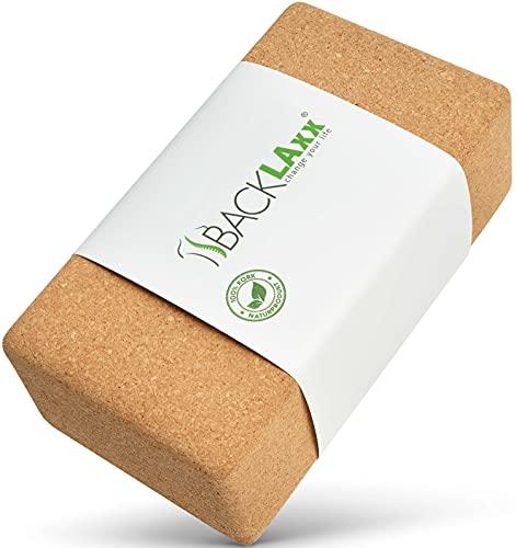 BACKLAxx ® Mattoncini Yoga Sughero 100% naturale – Blocchi Yoga Sughero amico della pelle ed ecologico – Blocco Yoga Yoga Blocks Mattoni Yoga Yoga Block Sughero