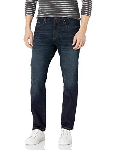 Amazon Essentials Jeans Elasticizzati con vestibilità Sportiva Uomo, Indaco Scuro/Slavato, 31W / 34L