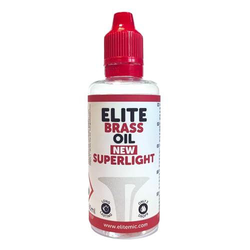 Elite Brass Oil New Superlight 60 ml - Olio per strumenti musicali a vento: tromba, trombone, fliscorno, tuba, ecc
