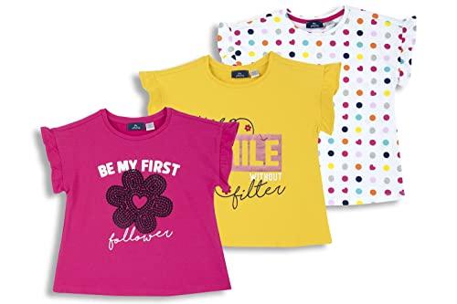 Chicco, Set T-Shirt Manica Corta in Cotone, Maglietta Bambina, Designed in Italy