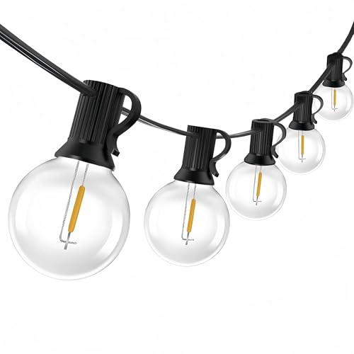 Sanweyter Catena Luminosa Esterno15M, G40 LED Luci da Esterno Giardino Luce da esterno Giardino Impermeabile IP44 Luci Esterno, Adatta per Festival, Matrimoni, Feste, Giardini, Terrazze