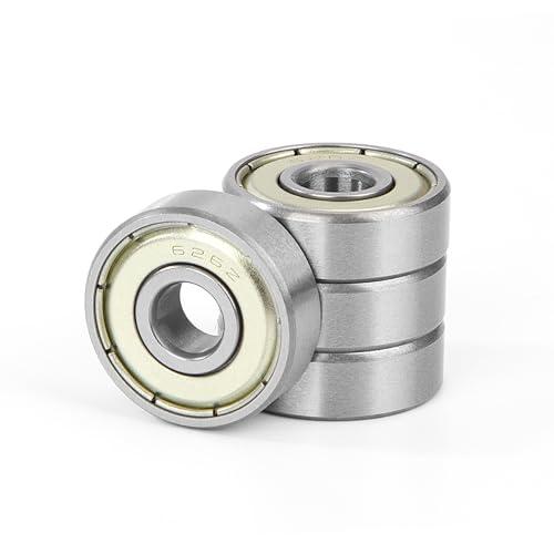 4 Pezzi 626ZZ Cuscinetti a Sfera 6x19x6mm Doppia Protezione Metallica, Acciaio Cromato, Pre-Lubrificati, 626-2Z Cuscinetto Radiale a Sfere in Miniatura per Pattini, Skateboard, Longboard, Scooter
