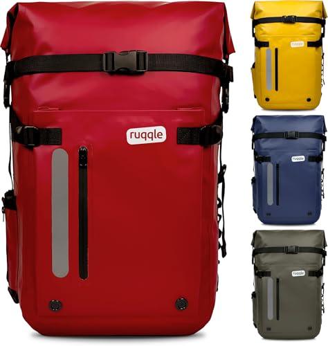 Ruqqle Zaino Impermeabile Multiuso, Waterproof Dry Bag 20/30/45L, con 3 Tasche Esterne, Borsa Impermeabile Comodo ideale per Viaggi Spiaggia Mare Barca Canoa Kayak Moto Trekking Campeggio Pesca