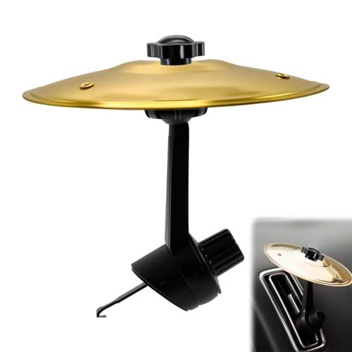 Piatti Crash per Auto, Mini Drum Crash Clip, Piatti Crash per Auto con Bocchetta di Aerazione, Divertenti Mini Drum per Auto, Strumento Musicale, Perfetti contro gli Ingorghi Monotoni e la Stanchezza