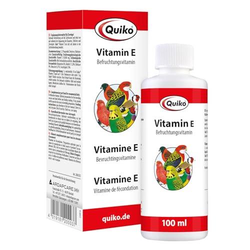Quiko Vitamina E 100ml liquid Vitamina fertilizzante per uccelli da compagnia, piccioni da corsa e polli Supporta la riproduzione e promuove risultati eccellenti