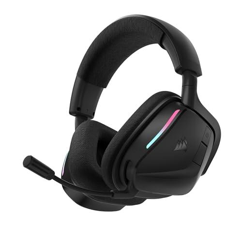 CORSAIR VOID v2 Cuffie da Gioco Wireless con Bluetooth per PC, PS5, PS4, Switch e Dispositivi Mobili – Dolby Atmos, Batteria da 70 Ore, Dual Wireless, Ricarica Rapida – Carbonio
