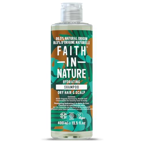 Faith in Nature Shampoo Naturale al Cocco, Idratante, Vegano e Non Testato su Animali, Senza SLS e Parabeni, Capelli Normali o Secchi, 400 ml