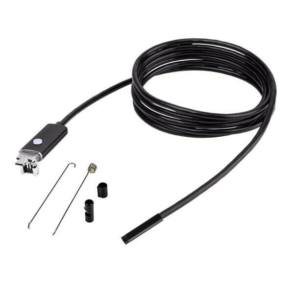 Endoscopio compatile con Android, presa USB Type-C e micro-USB, risoluzione massima 2560x1920, 6 led per regolazione luminosità, lunghezza 5 metri