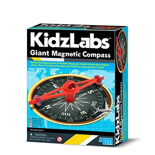 4M 403438 Kidzlabs Giant Magnetic Compass, Multicolour