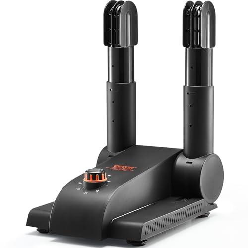 VEVOR Asciuga Scarpe Pieghevole 180° 2 Tubi, Asciuga Scarpe Portatile con Timer, Scalda Scarpe Calzatura con Soffiatore di Calore per Stivali da Neve, Scarpe di Pelle, Scarpe di Tela, Scalda Scarpe