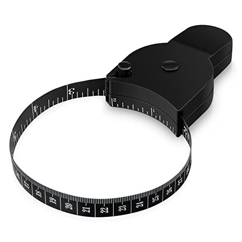 Metro a Nastro Retrattile per Corpo con Pulsante di Ritorno - Strumento di Misurazione Preciso per Vita Petto Fianchi Braccia e Cosce - Metro Auto-Bloccante per Fitness e Uso Personale