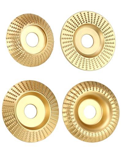 QWORK® 4 pezzi Mola per legno, disco abrasivo in legno, diametro interno 22,2 mm per smerigliatrici angolari