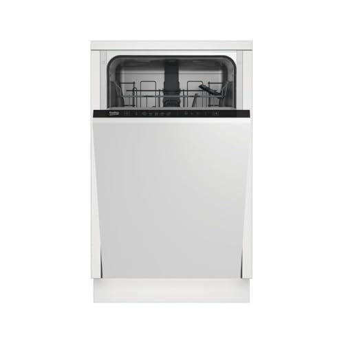 beko DIS35020 - SLIM 45 cm built-in dishwasher with total retractable, 10 place settings, LED, silent