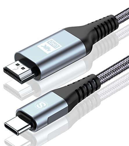 Cavo USB C a HDMI 3M,Cavo USB Tipo C a HDMI 4K UHD Compatibile Thunderbolt 5/4 con i Phone 17 16 15 Pro/Max,iMac,MacBook Pro/Air 2020,iPad Air, iPad Pro 2021,Samsung S25 S24 a S8,XPS,Surface,Dell,HP