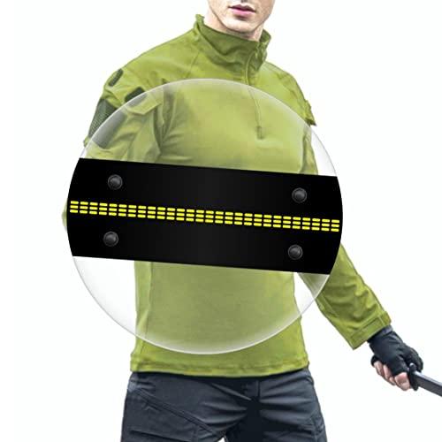 Shindn Scudo Protettivo Portatile in Lega di Alluminio Piccolo Scudo Protettivo in Metallo Scudo tattico Scudo di autodifesa Multifunzione (Polymer Shield)