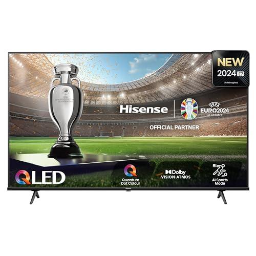Hisense 50E7NQ - Smart TV 50 Pollici, 127 cm, 3840 x 2160 Pixel, 4K, QLED, DVB-T2, HEVC/H.265