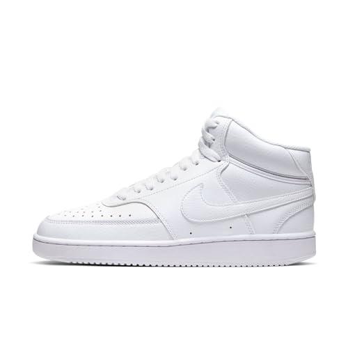 Nike Wmns Court Vision Mid, Scarpe da Ginnastica Donna, Bianco Bianco Bianco Bianco 100, 39 EU