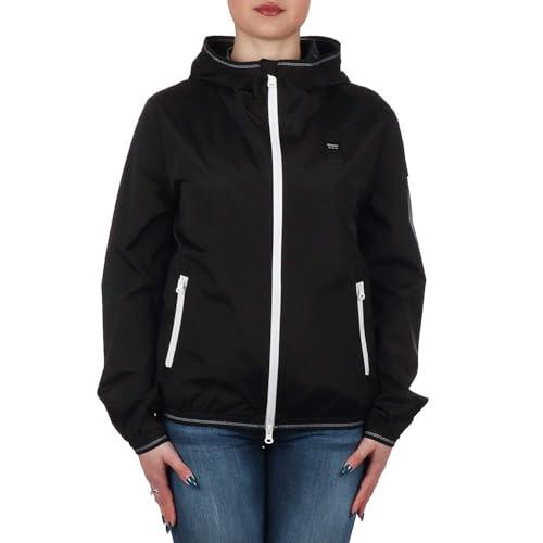 Blauer Giacca a vento nera da donna M