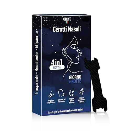 60pz Cerotti Nasali, Antirussamento, Sport, Respira Bene, Dormire Meglio,Tenuta Forte, Asticelle Rinforzate, Antisudore, Cerotti Naso, Giorno, Notte, Russare, Uomo, Donna, Bambino, Dilatatore Nasale