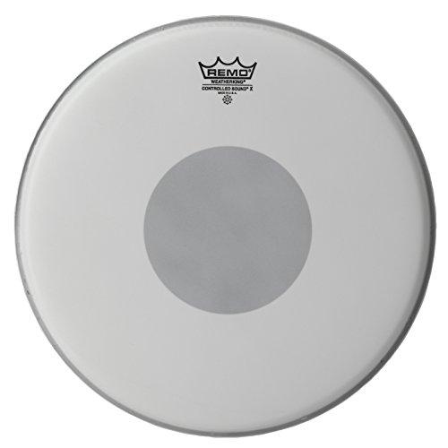 Remo pelle per batteria Controlled Sound X bianco sabbiato Black Dot sul lato inferiore - 14