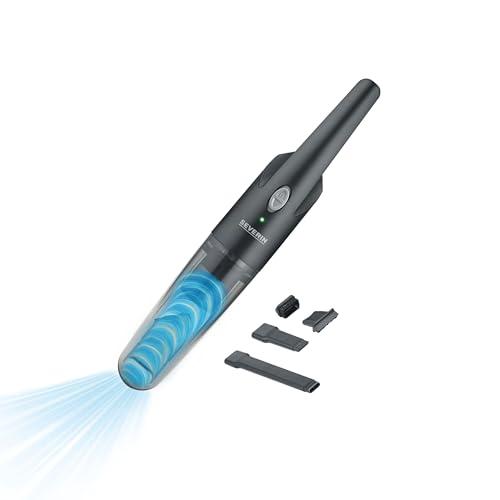 SEVERIN Aspirapolvere Portatile 3 in 1, Aspira Liquidi, Autonomia 25 min, con Stazione di Ricarica, 10,3 x 11,3 x 46,2 cm, Nero - HV 7132