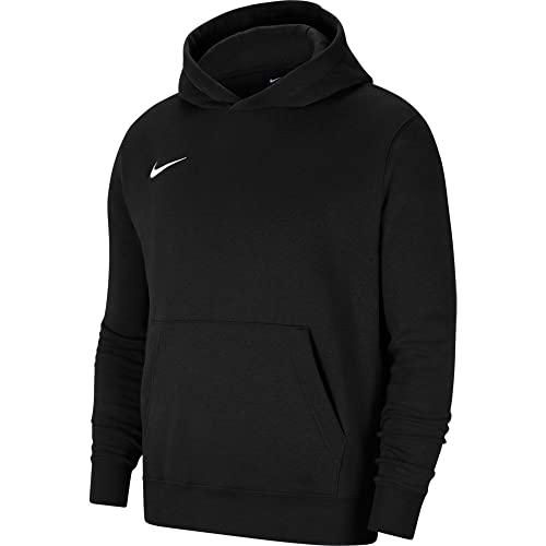 Nike Park 20 - Felpa Con Cappuccio, Unisex Bambini, Nero/Bianco, L (147-158 cm)