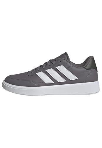 adidas Courtblock Shoes, Scarpe da Ginnastica Uomo, Trace Grey Ftwr Bianco Ombra Oliva, 42 2/3 EU