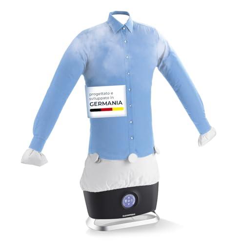 CLEANmaxx Stira camicie automatico PRO STEAM con funzione vapore e display touch | Stira camicie e camicette | Riduce gli odori, disinfetta, leviga, asciuga e rinfresca
